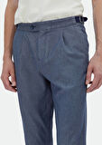İndigo Düz Dokuma Regular Fit Casual Pamuk Karışımlı Pantolon