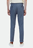 İndigo Düz Dokuma Regular Fit Casual Pamuk Karışımlı Pantolon
