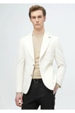 Ekru Fitilli Shirt Shoulder Slim Fit %100 Pamuk Ceket