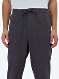 Antrasit Dokuma Jogging Fit Casual Pantolon