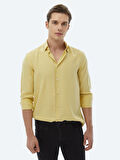 Limon Küfü Regular Fit Dokuma Casual Gömlek