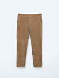 Deve Tüyü Dokuma Regular Fit Kadife Casual Pamuk Karışımlı Pantolon