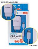 Linkage LKC-12 2.1 Amper iphone lightning ŞArj Aleti Set 