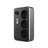 Blic Termal Akım Korumalı Isıya Dayanıklı 3'lü Priz 2 Mt 2xUSB 1xType C FTR-02