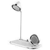ACL 3 İn 1 Masa Lambalı, Bluetooth Hoparlörlü, 15W Wireless Şarj Standı AW6
