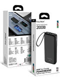 Fulltech Dijital LCD 65W Hızlı Şarjlı Powerbank 20000mah Type-C - USB-C x2 USB x2