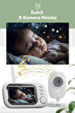 Vetech LCD Tablet Ekranlı Gece Görüşlü Bebek izleme Kamerası Ekranlı Bebek izleme Monitörü Oda Sıcaklığı Takibi