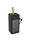 Linkage LKP-47 50000mAh Solar Powerbank | Güneş Enerjili Taşınabilir Şarj Aleti | LCD Ekranlı, Çoklu Giriş & Çıkışlı, Kamp Işıklı