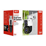 Blic Dual Lens 2.4G Wi-fi 4 Mp Ultra Hd Ip Kamera BLM-55