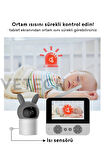 Vetech Bebek Kamerası Tablet Ekranlı Gece Görüşlü Oda Sıcaklığı Takibi Bebek Odası Kamerası