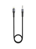 Fulltech FH16 Lightning to 3.5mm AUX Ses Kablosu 1.2 Metre – Dayanıklı ve Esnek Tasarım