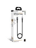 Fulltech FH16 Lightning to 3.5mm AUX Ses Kablosu 1.2 Metre – Dayanıklı ve Esnek Tasarım
