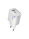 ACL AC-116 20W GaN Teknolojili Çift USB + Type-C Süper Hızlı Şarj Adaptörü | PD20W + QC3.0 Destekli | Akıllı Isı Kontrolü | LED Işıklı Tasarım