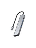 Fulltech FH19 7-in-1 USB-C Çoklayıcı Adaptör | 4K HDMI, 100W PD, 5Gbps USB 3.0, SD/TF Kart Okuyucu