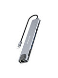 Fulltech FH22 10'u 1 Arada USB-C Çoklayıcı Adaptör | 100W PD Hızlı Şarj | 4K HDMI | Gigabit Ethernet | 10 Port