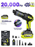 7GO 7GAB-03 Kablosuz Araç İçi Süpürge | 20.000PA Güçlü Emiş | 90.000RPM Fırçasız Motor | 15.000mAH Uzun Ömürlü Batarya | Üfleme & Vakum 2’si 1 Arada