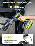 7GO 7GAB-03 Kablosuz Araç İçi Süpürge | 20.000PA Güçlü Emiş | 90.000RPM Fırçasız Motor | 15.000mAH Uzun Ömürlü Batarya | Üfleme & Vakum 2’si 1 Arada