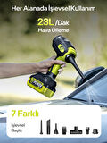 7GO 7GAB-03 Kablosuz Araç İçi Süpürge | 20.000PA Güçlü Emiş | 90.000RPM Fırçasız Motor | 15.000mAH Uzun Ömürlü Batarya | Üfleme & Vakum 2’si 1 Arada