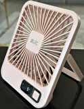 ROSE TEKNOLOJİ DİGİTAL GÖSTERGELİ KATLANABİLİR TAŞINABİLİR 3200rpm 5 KADEMELİ MASAÜSTÜ SOĞUTUCU FAN