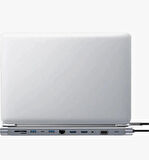 ROSE TEKNOLOJİ TYPE-C KABLOLU 12 ın 1 HIZLI ŞARJLI AUX VGA HDMI PORTLU 100MBPS ETHERNET PORTLU USB ÇOKLAYICI