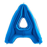 A Harf Grabo Mavi Folyo Balon 102 cm