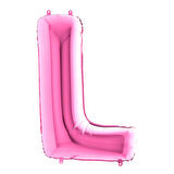L Harf Grabo Fuşya Folyo Balon 102 cm