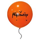 Cadılar Bayramı Balkabağı Baskılı Jumbo Lateks Balon 45 cm