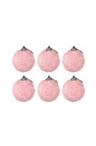 Yılbaşı Çam Ağacı Süsü Pembe Top 4 cm 6'lı
