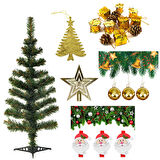 Yılbaşı Yeşil Çam Ağacı 90 cm Set-2