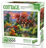 KS Games 1000 Parça Göl Evinde Sonbahar Puzzle