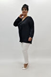 Miraggio Büyük Beden Bluz 97400 SİYAH