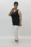 Miraggio Büyük Beden Bluz 98409 SİYAH