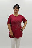 Miraggio Büyük Beden Bluz 98986 BORDO