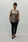 Miraggio Büyük Beden Bluz 99447 SİYAH