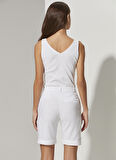 White by Nature Normal Bel Normal Beyaz Kadın Şort 331304