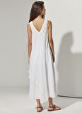 White by Nature Beyaz Kadın Plaj Elbisesi WBN3102