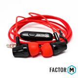 Factor­ M FM­03 Kulakiçi Mikrofonlu Kablolu Kulaklık Kırmızı (FMFM03KK)