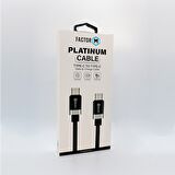 Factor-M Platinum Kablo 2.4A 20W Type-C To Type-C (FM-PCTT)