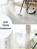 Mieco Stella 5 Bar/ 2000W / Çok Fonksiyonlu Buharlı Temizleyici + Ütü Başlığı ve Eldiven Hediyeli - Beyaz