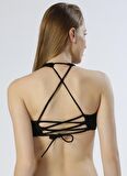 Koton Dantelli Siyah Bikini Üst