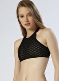Koton Dantelli Siyah Bikini Üst