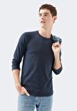 Mavi Uzun Kollu Lacivert Basic Tişört 062477-27308