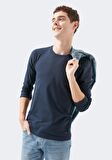 Mavi Uzun Kollu Lacivert Basic Tişört 062477-27308