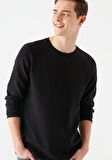 Mavi Uzun Kollu Siyah Basic Tişört 064622-21842