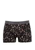 Mavi Desenli Siyah Boxer 091719-900