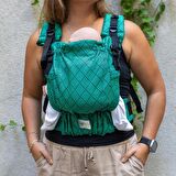 Softy Baby Carrier - Herringbone Emerald