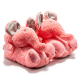 Twigy Elephant-2 Sevimli Fil Ev Terliği Panduf  Pembe 36/41