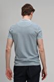 Lufian Erkek Vernon Spor Polo Yaka T-Shirt 627111040056 Orta Mavi