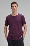 Junya Erkek Basic Tişört Mürdüm