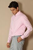 Danıel Erkek Smart Gömlek Comfort Slim Fit Pembe